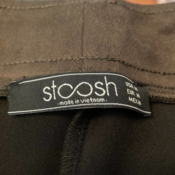 Stoosh Pants Womens Sz M Brown Microsuede Pull On Leggings Stretch High Rise‎ - Picture 5 of 11